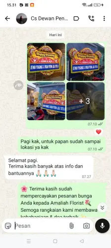 Testimonial Papan Bunga Pernikahan kaduwulung