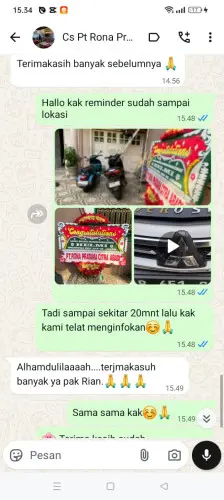 Testimonial Papan Bunga kaduwulung